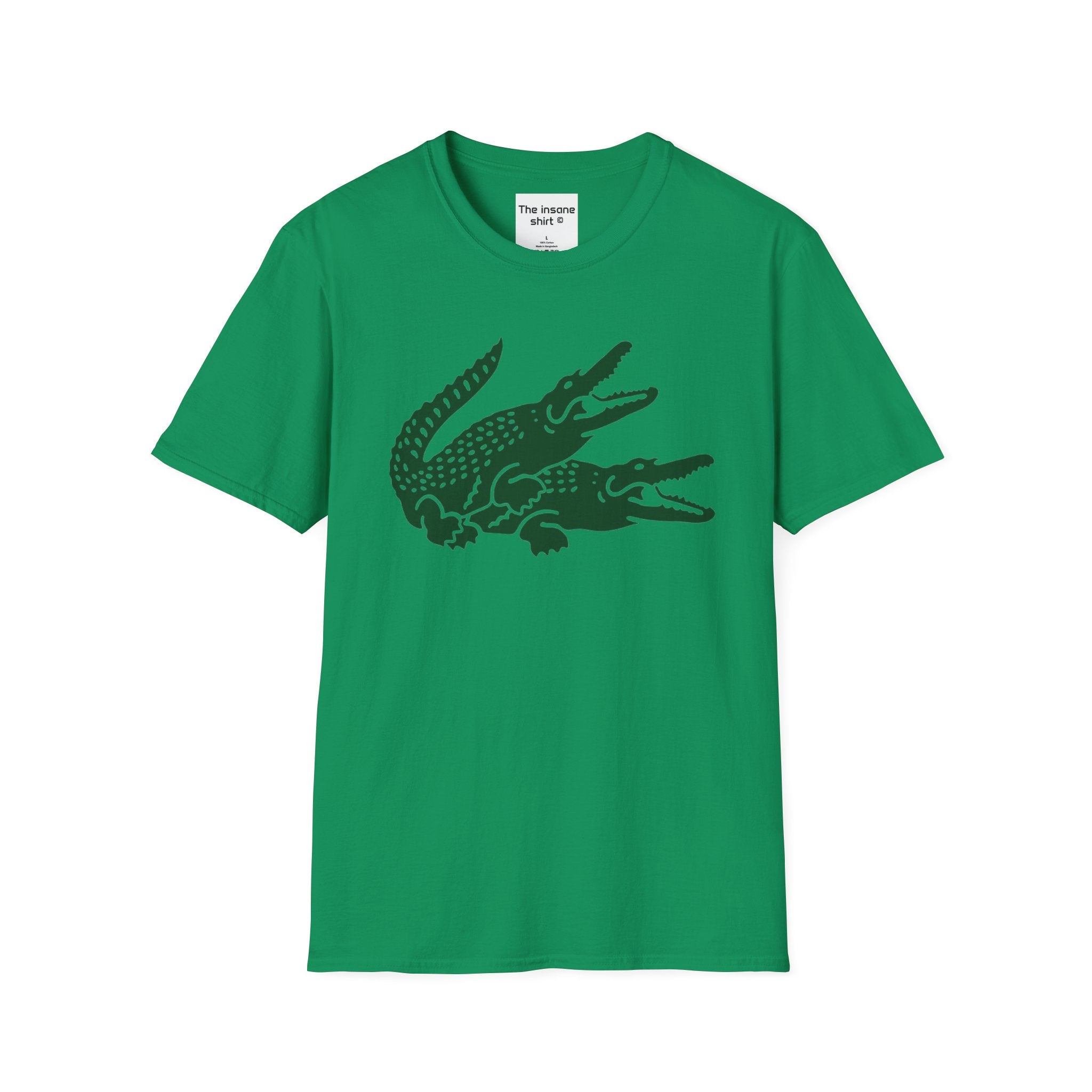 Triple Crocodile Graphic Unisex Softstyle T-Shirt - Eco-Friendly Casual Wear