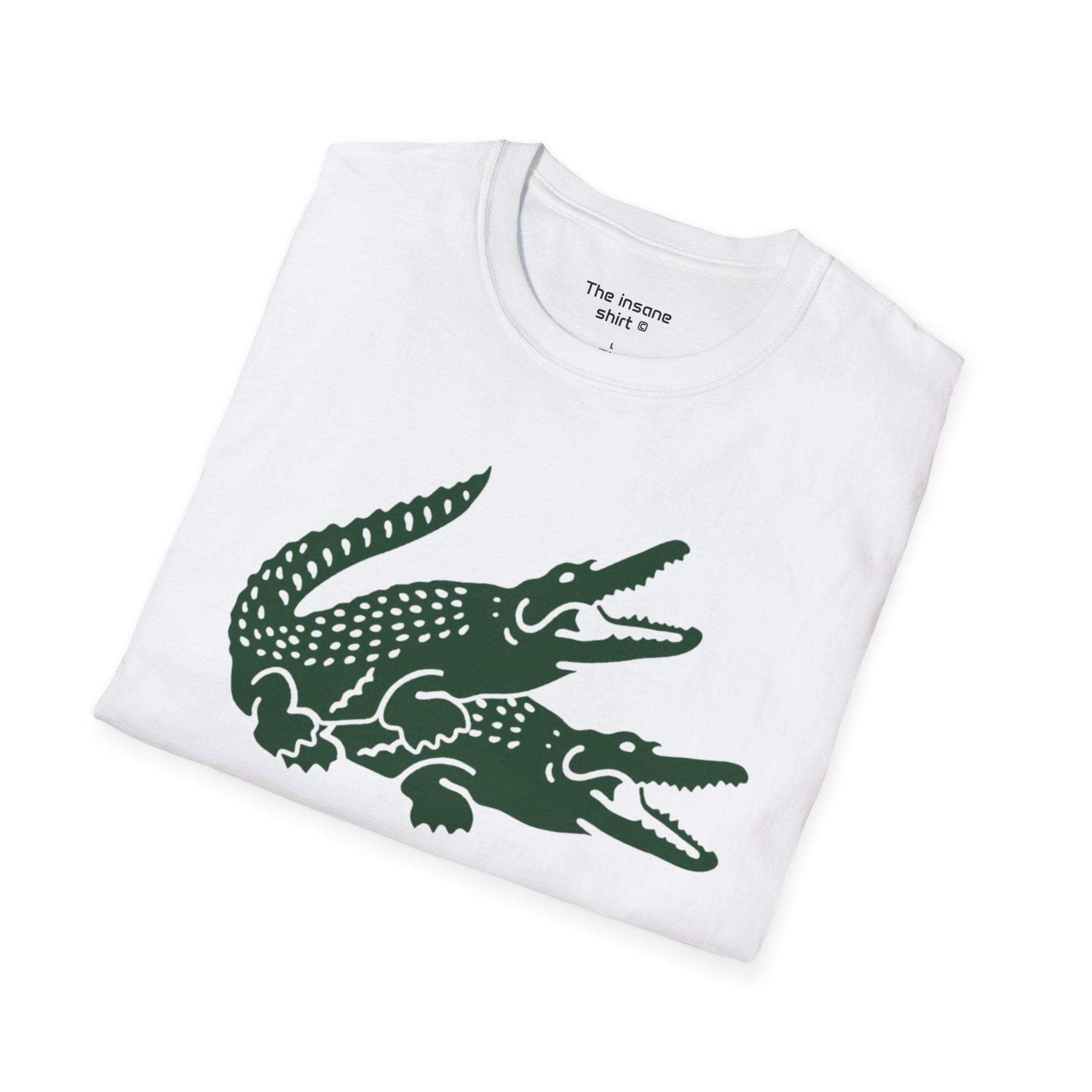 Triple Crocodile Graphic Unisex Softstyle T-Shirt - Eco-Friendly Casual Wear