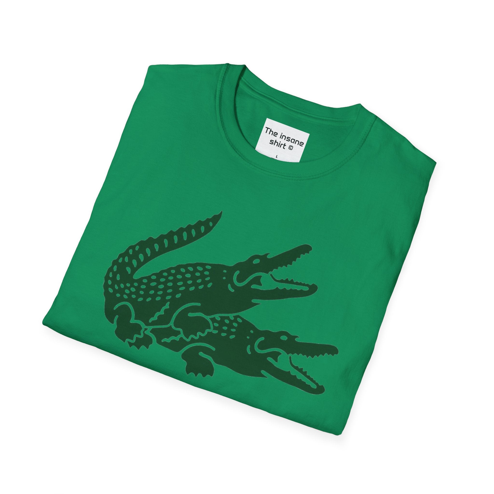 Triple Crocodile Graphic Unisex Softstyle T-Shirt - Eco-Friendly Casual Wear