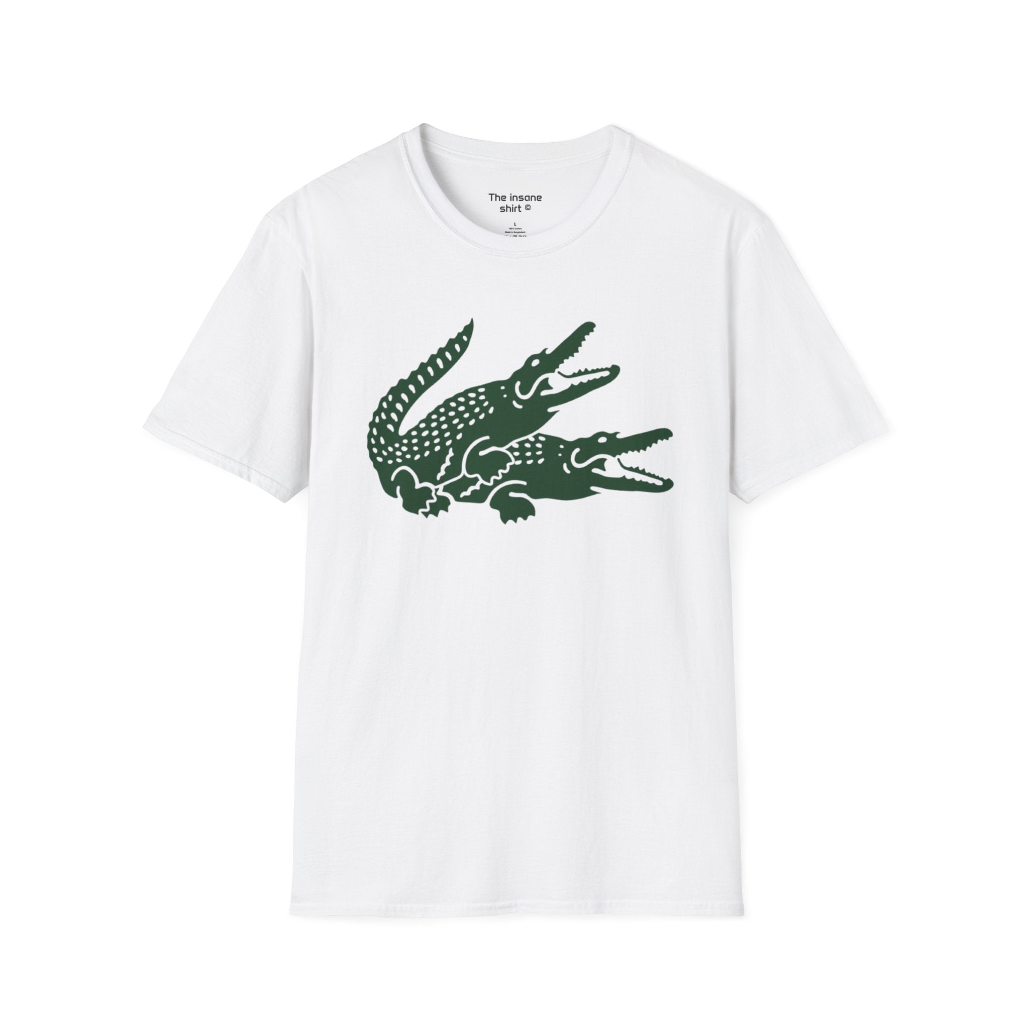 Triple Crocodile Graphic Unisex Softstyle T-Shirt - Eco-Friendly Casual Wear