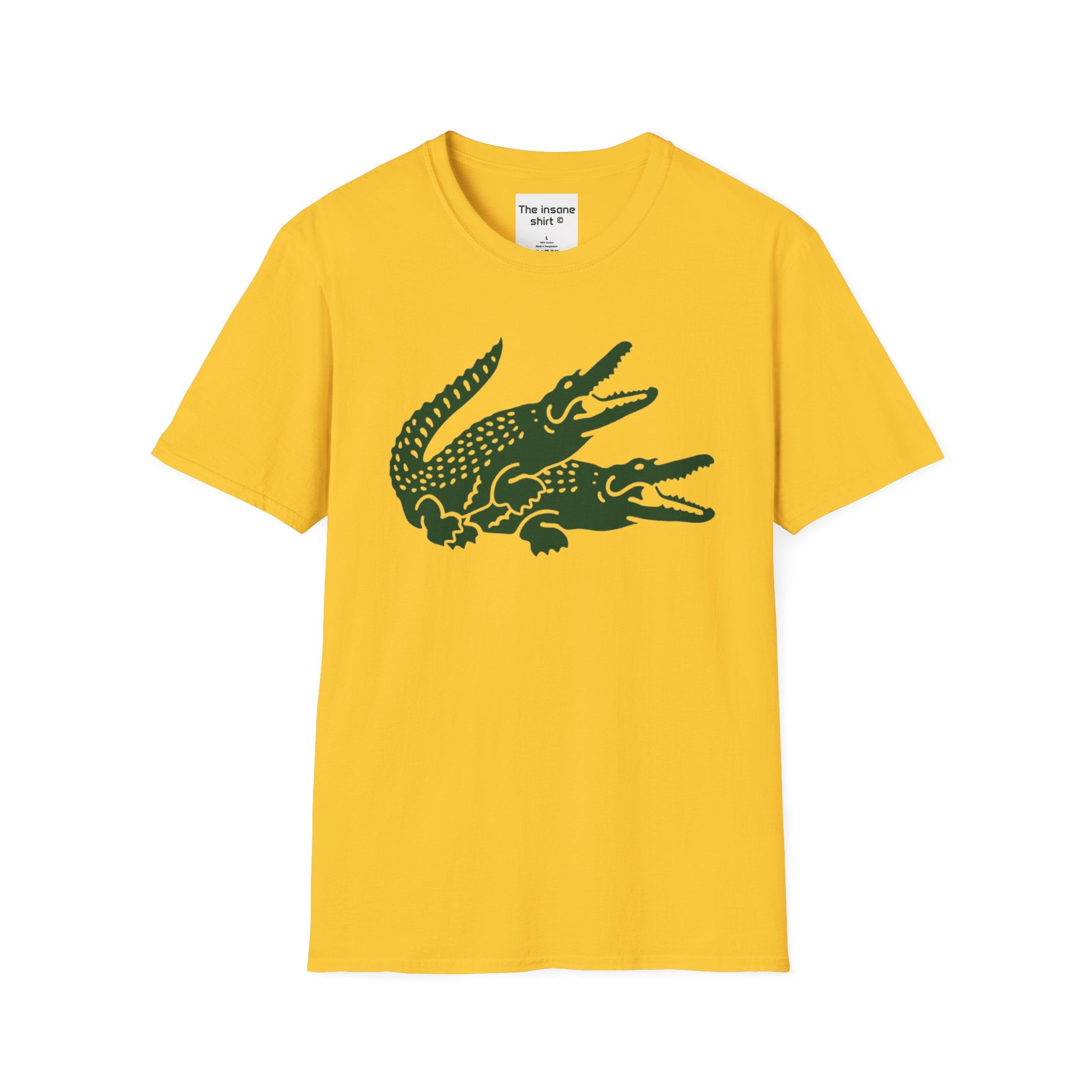 Triple Crocodile Graphic Unisex Softstyle T-Shirt - Eco-Friendly Casual Wear